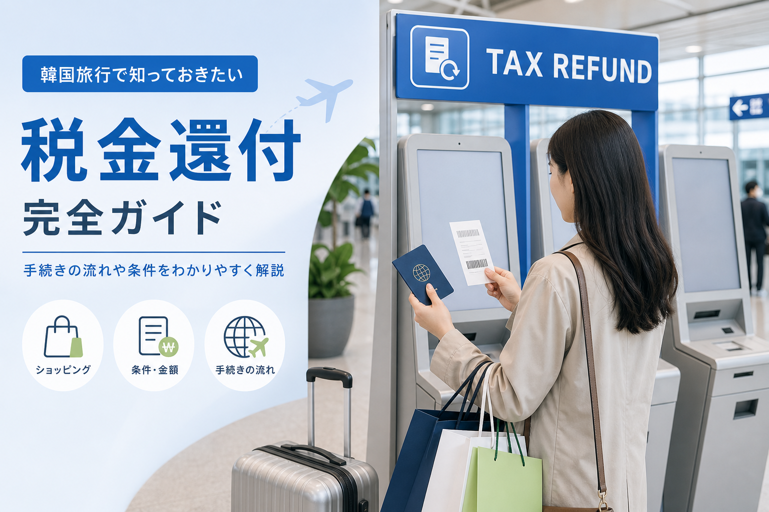 韓国タックスリファンドのやり方と空港手続きを紹介する旅行ガイド